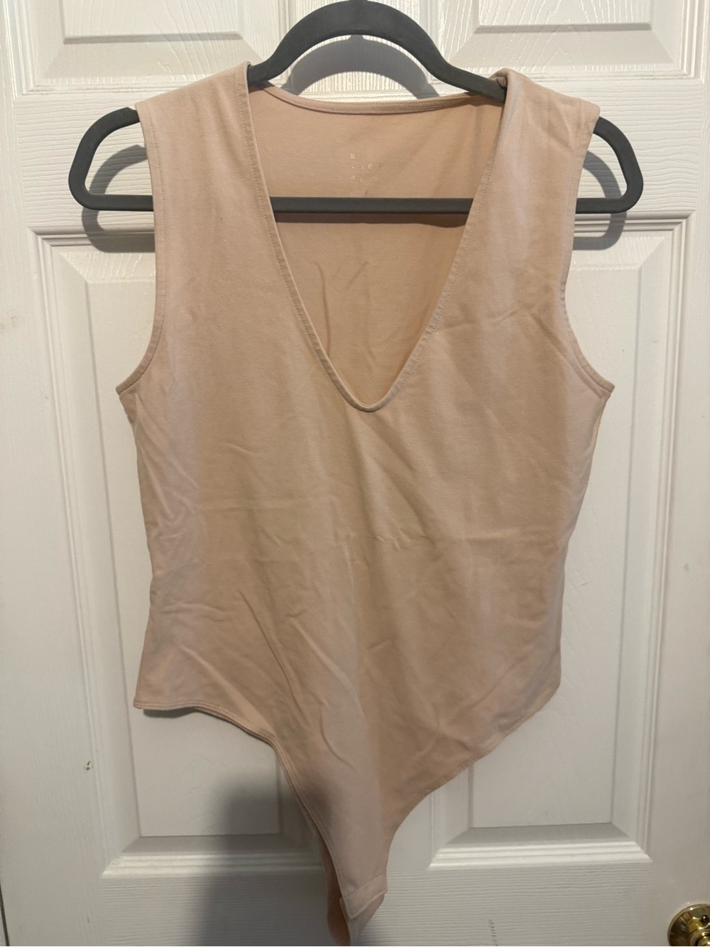 a new day Sleeveless V-Neck Bodysuit - Beige